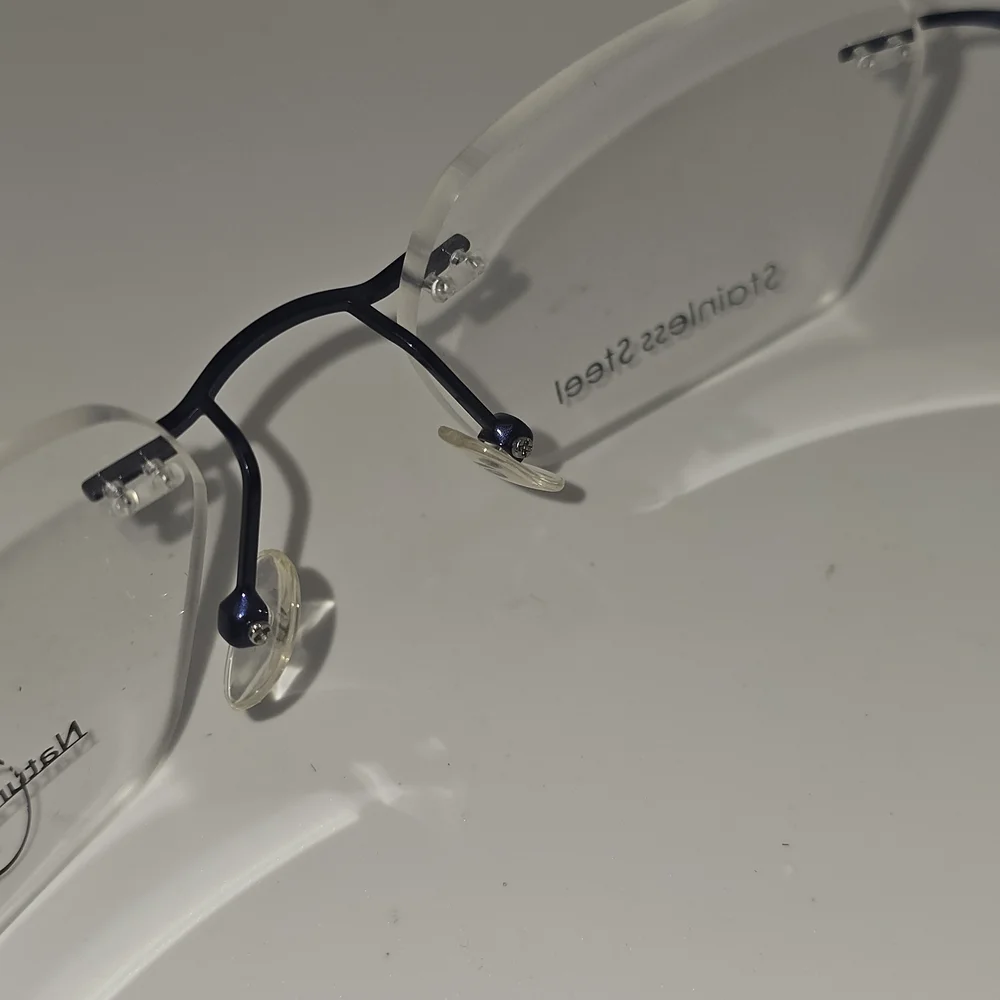 Naturally Rimless NR-374‎ Eyeglasses Navy 51-19-140